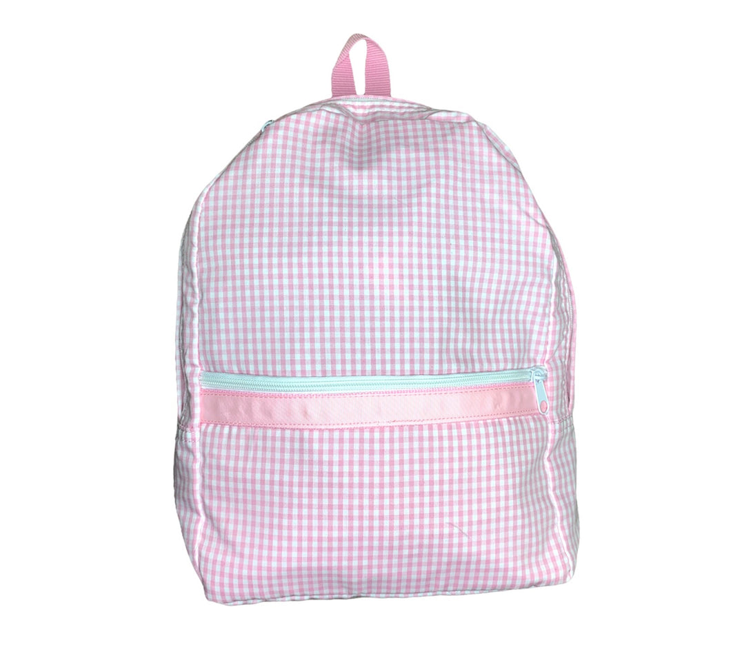 Medium Backpack - Pink Gingham