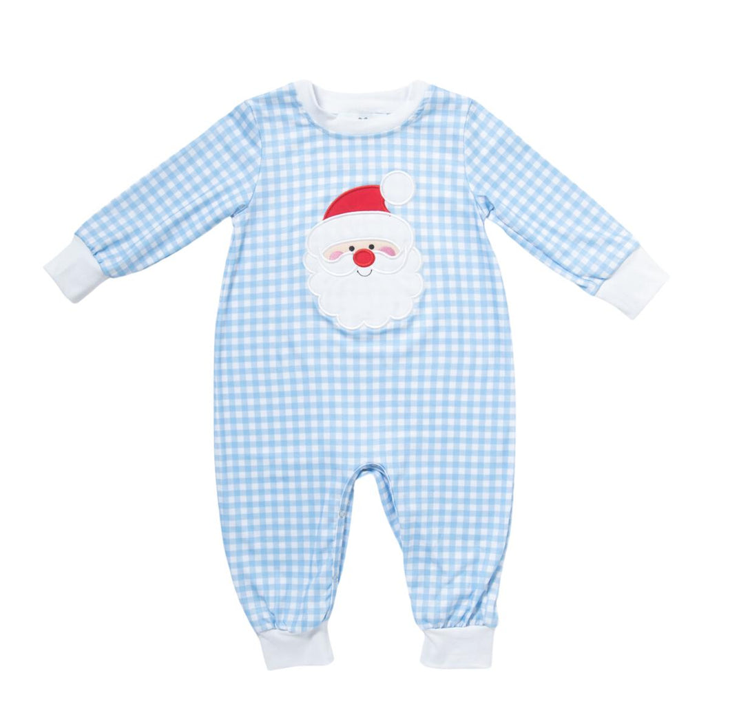 Blue Santa Romper