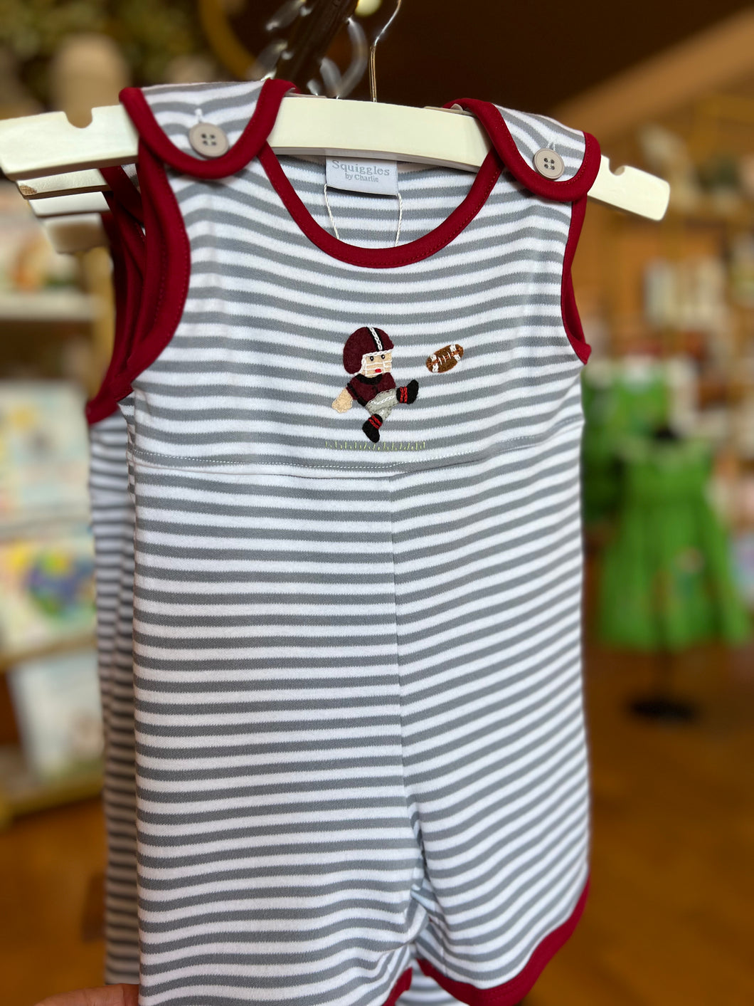 Football Sunsuit/Maroon