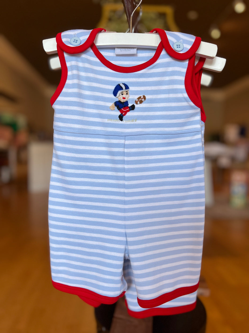 Football Sunsuit/Powder Blue