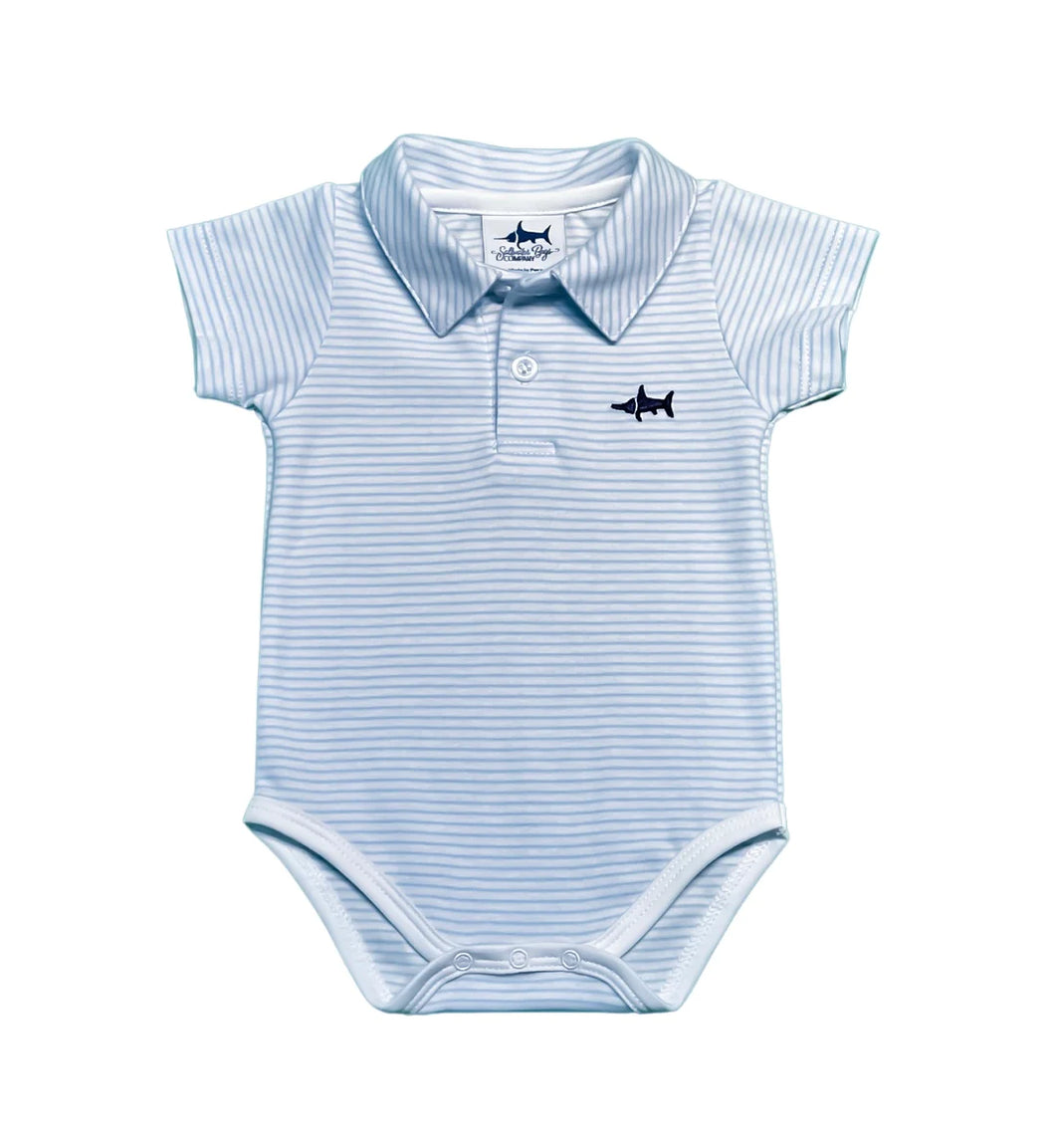 Polo Onesie/Blue