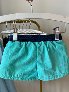 Navy/Turq Swim Trunk