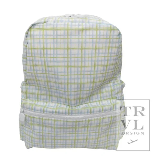 Backpack/Classic Green Plaid