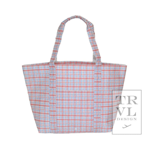 Jumbo Tote - Classic Plaid Red